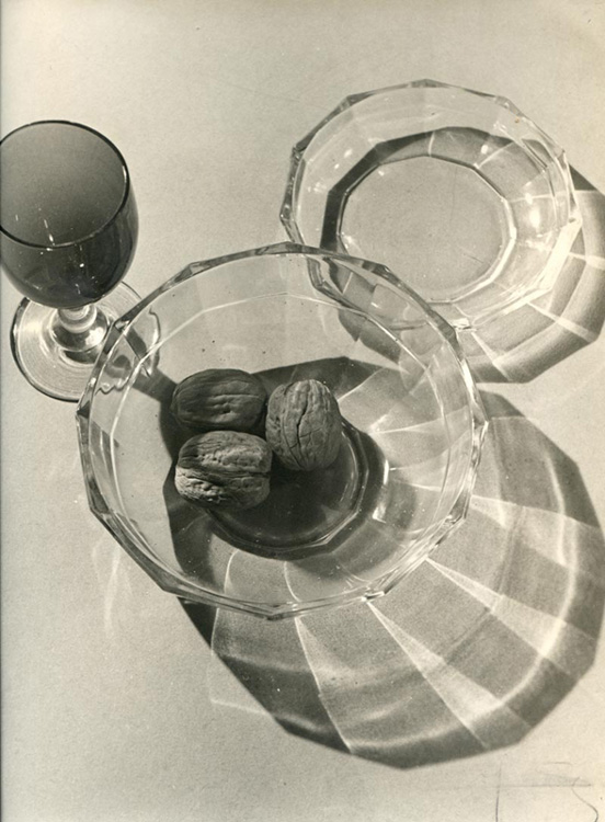 Photo Detail - Emile Sera - Still Life of Glassware with Reflections and Walnuts