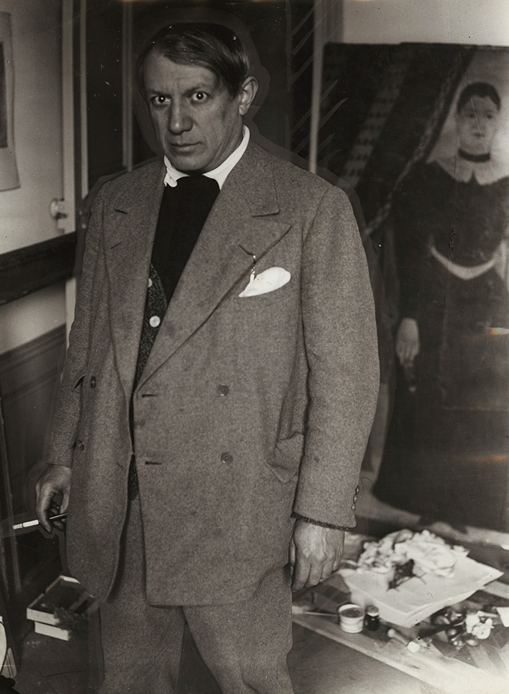 Photo Detail - Brassai (Gyula Halasz) - Portrait of Picasso in His Studio at 23 rue de La Boëtie, Paris