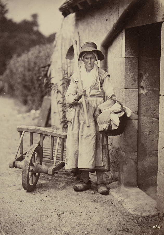 Photo Detail - Constant Alexandre Famin - Old Peasant Woman with Hoe and Basket