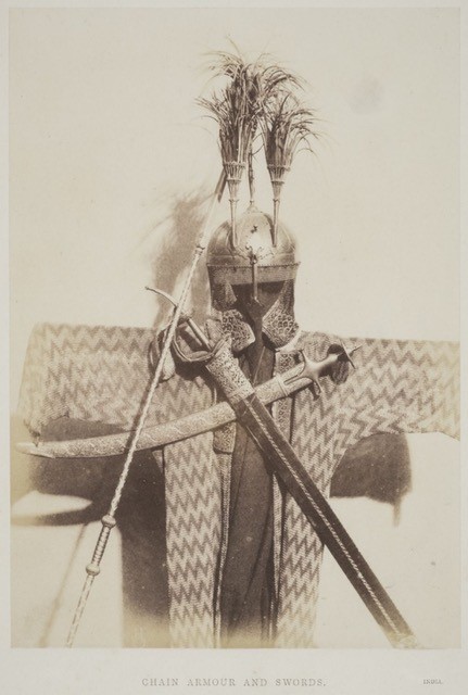 Photo Detail - Hugh Owen - Chain Armor and Swords, India, Exhibited at Great Exhibition, London