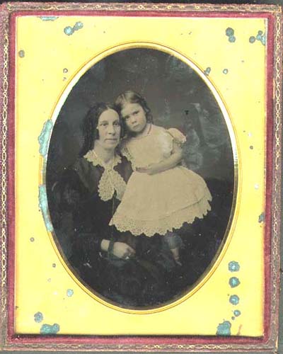 Photo Detail - Anonymous - Portrait of Mother and Child in Lace Finery