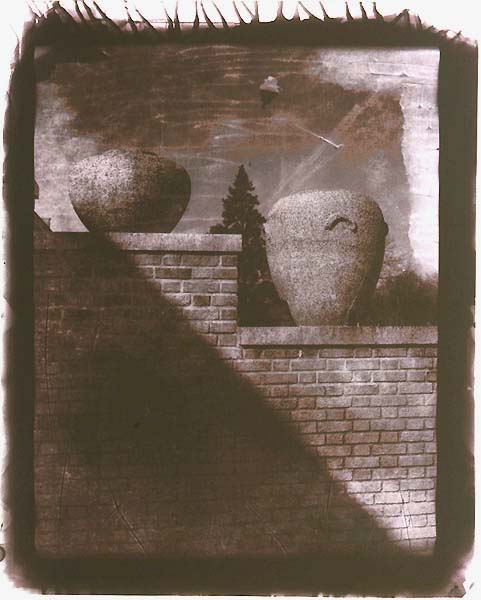 Photo Detail - Robert Asman - Untitled (Brick Wall with Clay Urns)