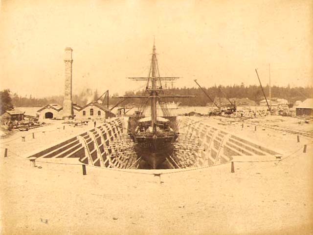 Photo Detail - Anonymous - Boat in Dry Dock, Victoria, B.C.