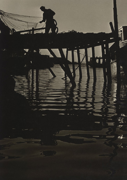 Photo Detail - George Richmond Hoxie - Fisherman at Sunset, Peggy's Cove, Nova Scotia