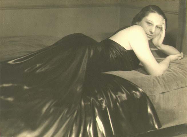 Photo Detail - Willy Kessels - Woman Reclining in Black Leather Dress