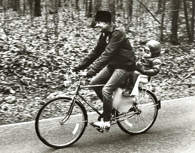 Photo Detail - Barry Thumma - Ride with Grandpa (President Jimmy Carter and Grandson Jason)