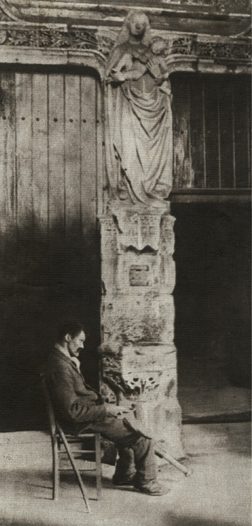 Photo Detail - L. Wenner - "Mendiant a la porte de l'eglise" (or Begger at the Church Door)