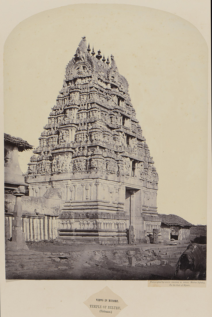 Lieutenant Colonel Henry Dixon - Views in Mysore: Temple of Belaru (Entrance)