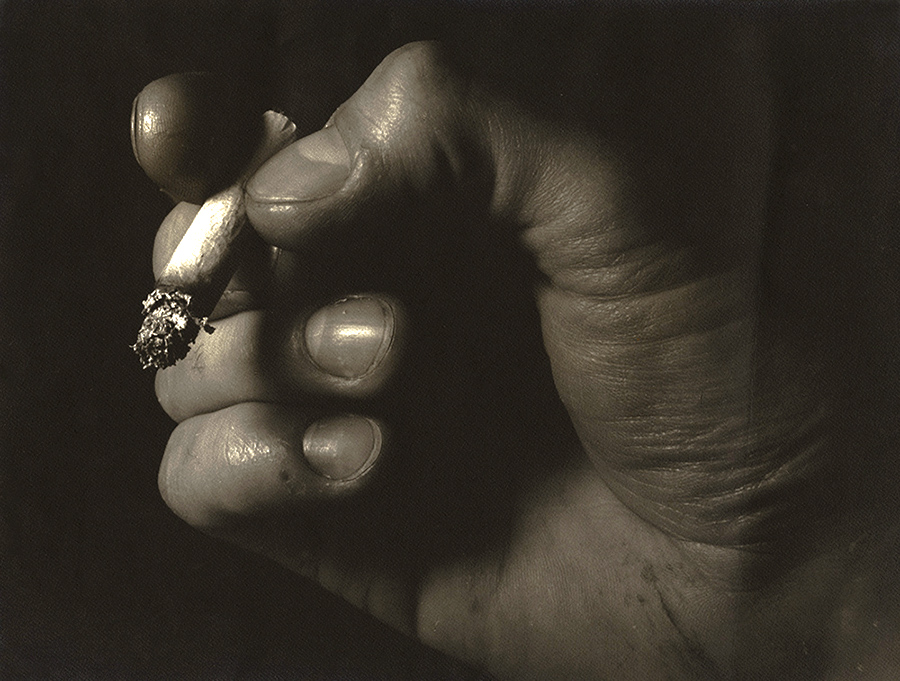 Photo Detail - Paul Bertrand - Close-up of a Hand and Cigarette