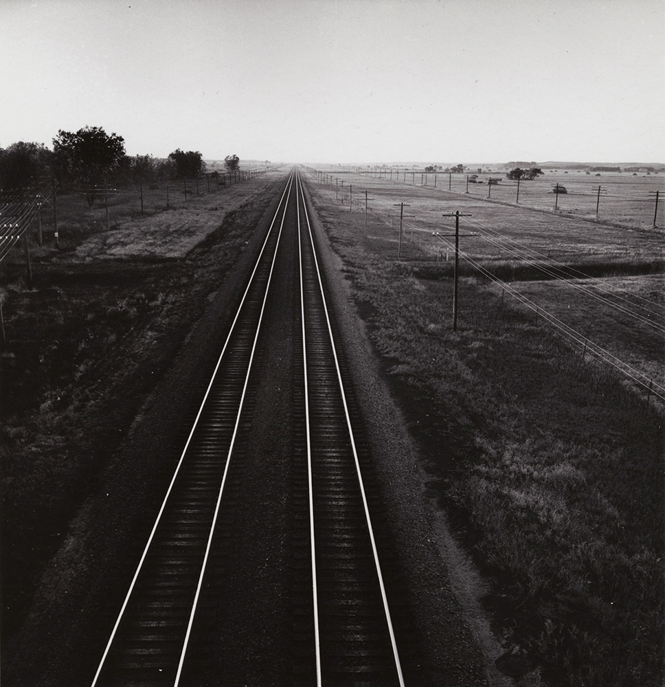 Andreas Feininger - Railroad Tracks, Nebraska