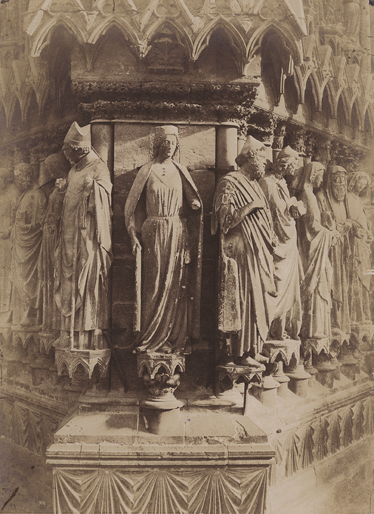 Charles Marville (dit), Charles-François Bossu - Reims, West Facade of Cathedral