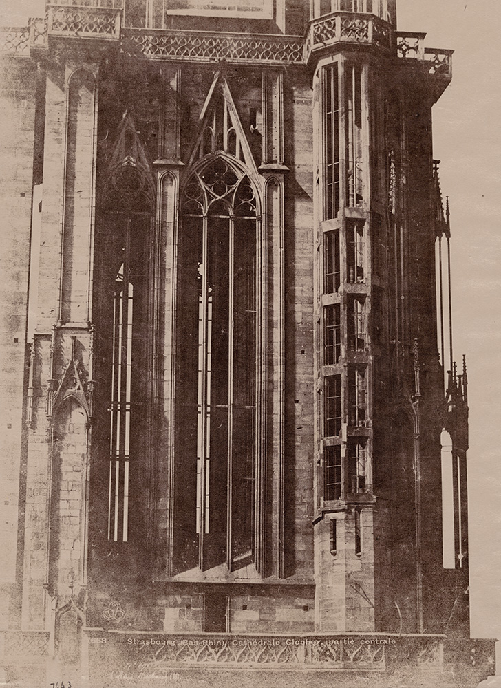 Photo Detail - Henri Le Secq - Strasbourg Cathdral Bell Tower in the Central Portal