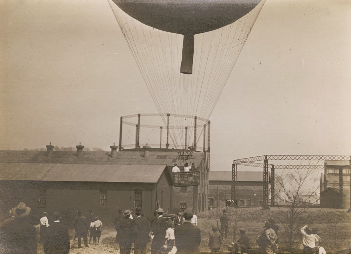 Photo Detail - Anonymous - Goodyear Balloon, Akron, Ohio, May 3, 1913 Photo Detail - Anonymous - Goodyear Balloon, Akron, Ohio, May 3, 1913