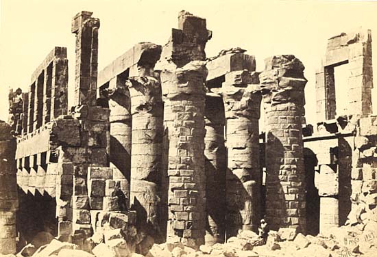 Francis Frith - Hall of Columns, Karnac, Egypt