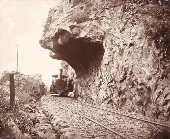 W. L. H. Skeen & Co. - Overhanging Rock, Colombo to Kandy Railway