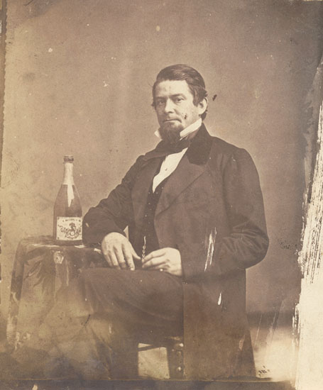 Anonymous - Man with Champagne Bottle