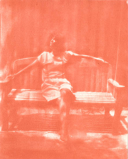 Photo Detail - Ted Jones - Woman on Wooden Bench
