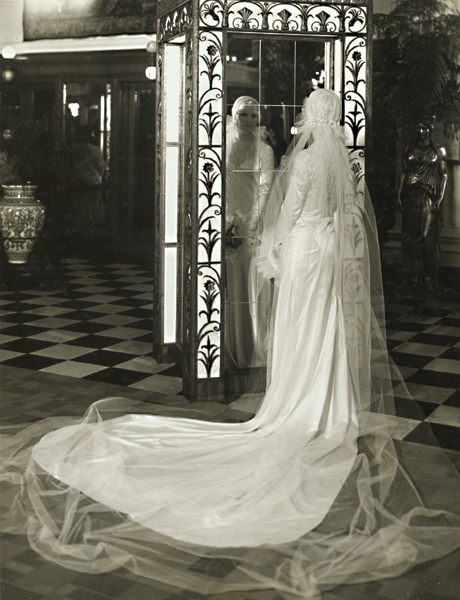 Harry S. Hood - Bride Examing Her Wedding Gown in the Mirror
